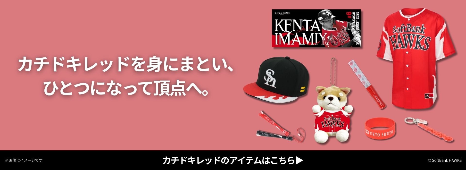 Softbankhawks　ソフトバンクホークス　カチドキレッド